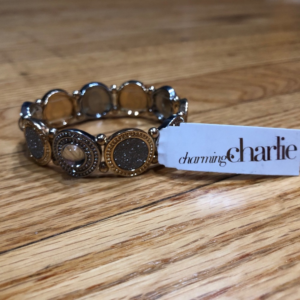 Charming Charlie gold and silver bracelet